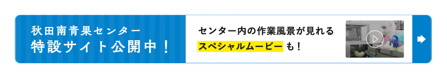 秋田南青果センター特設サイト公開中!